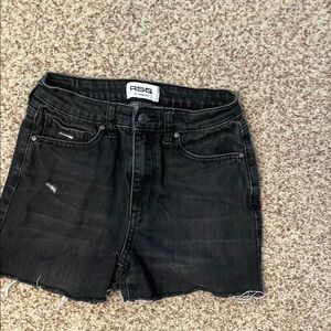 Women's Black Denim Shorts
